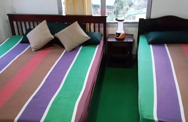 Rooms with hot water