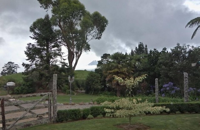 Rural cottage-large garden and farm outlook.