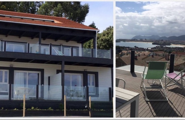 Rural House Apartments Madera y Mar for 23 people with txoko and swimming pool