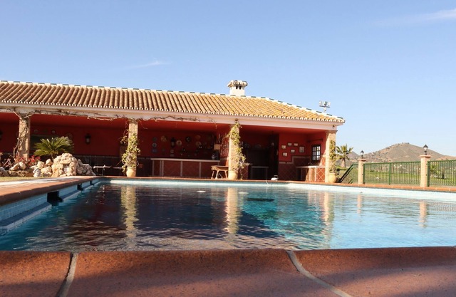 Rural villa with garden and fireplace