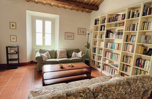 Rustic upper floor of a country villa in the heart of Italy