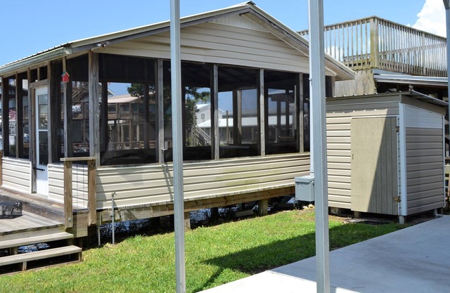 RV lot on main canal at Keaton Beach Florida.