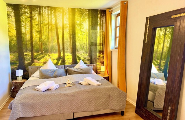 S'Landhaus Apartment Wood-burning stove and infrared sauna Wellness shower