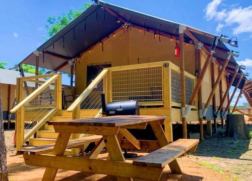 Safari Tent Glamping Dreams Come True: Stay in Cibolo, Texas
