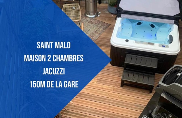 Saint Malo - Jolie Maison avec Jacuzzi 150m gare