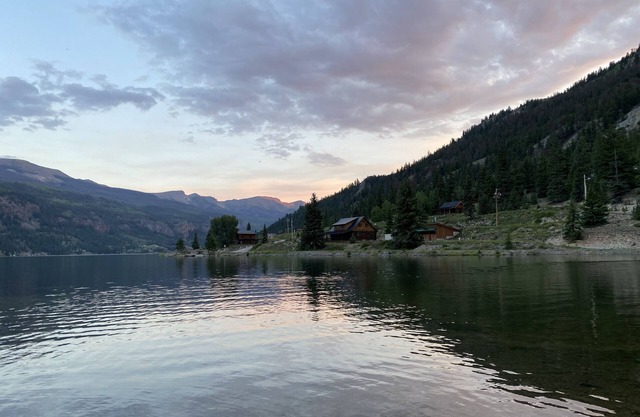 Scenic Solitude on the shores of Lake San Cristobal