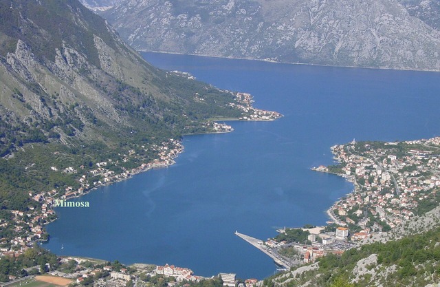 Sea-front apartment with large terrace overlooking Kotor Bay