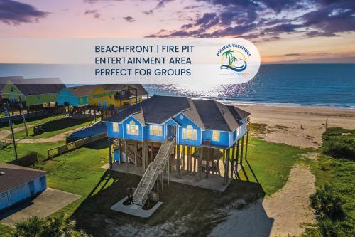 Sea Height Spacious 4BR Getaway! Gulf Views & Gameroom Fun