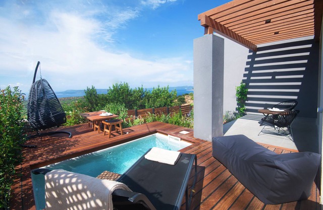 Sea View Villa with Private Jacuzzi in Foinikounta - Villa Terra - Dimeli Villas