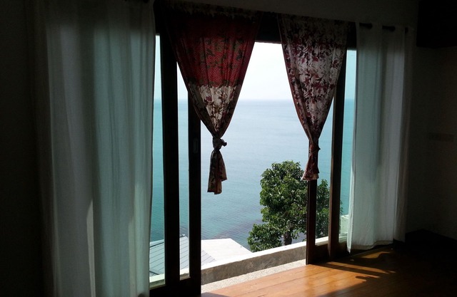 Sea View Villa no.2 Nui Beach (two AC rooms, kitchenette,large terrace, 5+1 pax)
