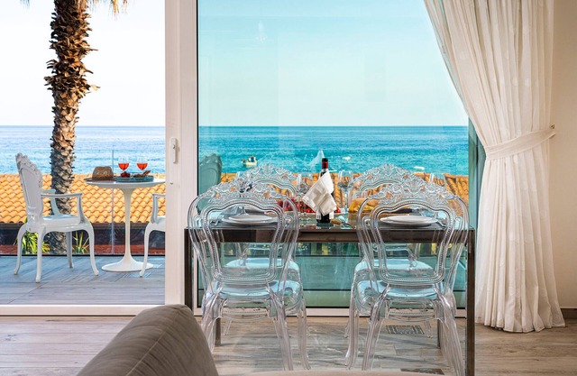 Seafront apartment with terrace in Letojanni, Sicily