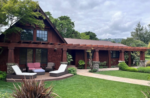 Secluded Arts and Crafts Wine Country Estate