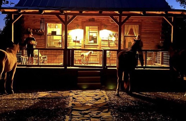 Secluded cabin 20 minutes from Colorado Bend State Park. Pets ok, no fireworks