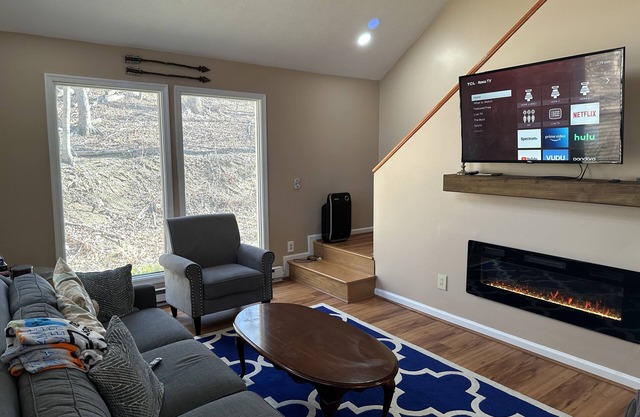 Secluded cozy cabin with modern amenities/hot tub/pet friendly/wifi