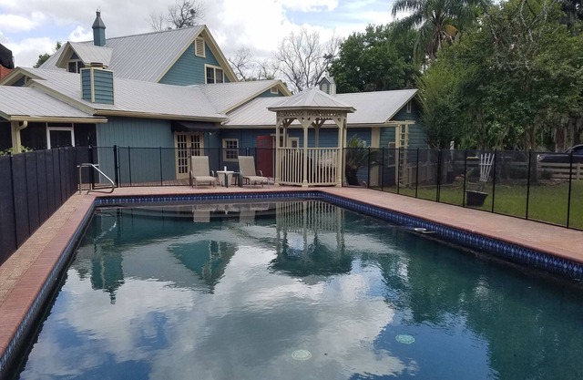 Secluded Pool House located on 2.5 acres of property
