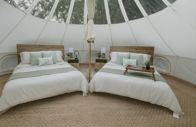 Secret Sycamore– Private Stargazing Glamping Tent with Fire Pit & Open Skies