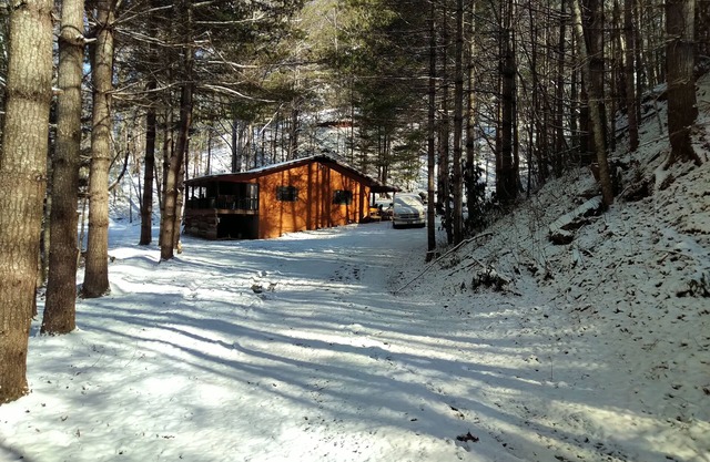 Serene, with a creek.