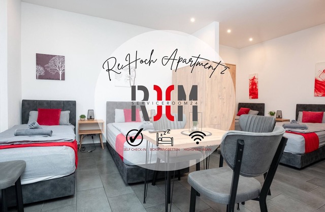 Serviceroom24 - Apartment 2 in Recklinghausen High WLAN - TV - 24-7 check-in