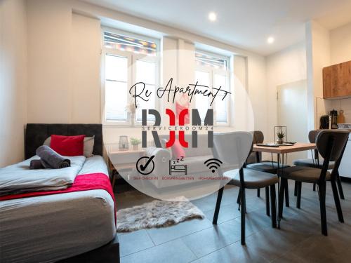 Serviceroom24 - Apartment 1 in Recklinghausen Hoch WLAN - Smart-TV - 24-7 Check-in und Küche
