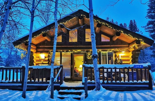 Sleeping Wolf Cabin 1BR w/ski trail & river access, pool/hot tub, laundry