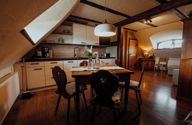Small apartment for 2 people with two possible extra beds