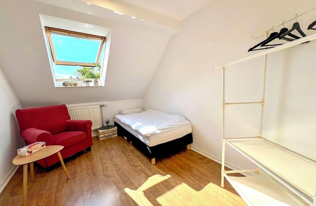 Small room with shared bathroom