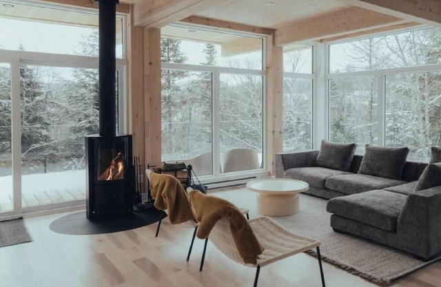 Snow Chalet Perched in the Treetops of Tremblant