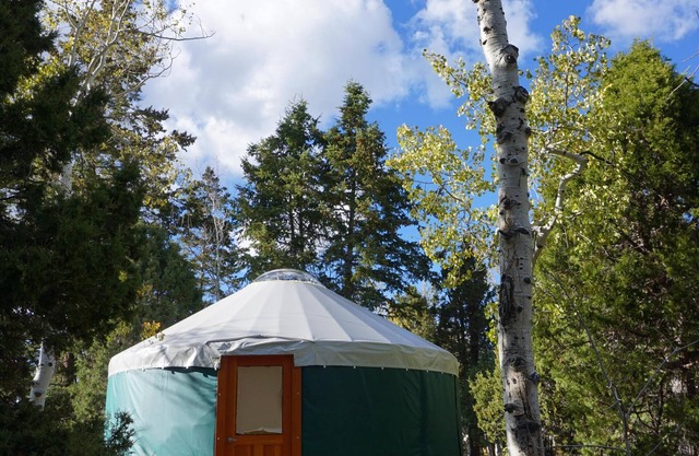 Snowshoe or ski and relax by a warm wood stove while playing games!