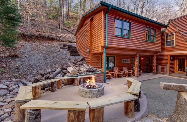 So many bedrooms! Gatlinburg's best group cabin! Fire pit/hot tub/game room!