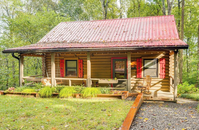 Soak in Hot Tub, Explore Outdoors: Cleveland Cabin