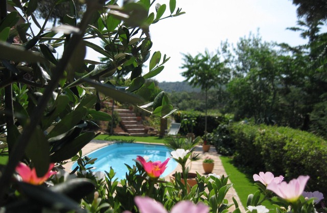 south of france sunny farmhouse in mediterranean garden