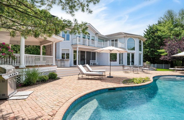 Southampton Luxury Estate with Pool, Sunset Bay Views & Resort-Style Backyard