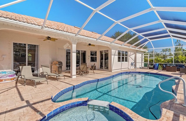 Spacious 3-Bedroom Bokeelia Oasis w/Large Saltwater Pool & Outdoor Fire Pit
