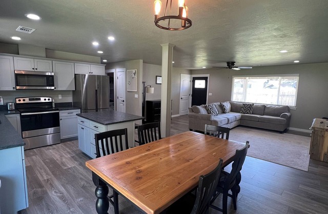 Spacious 4-bedroom house with plenty of room for multiple families and kids.