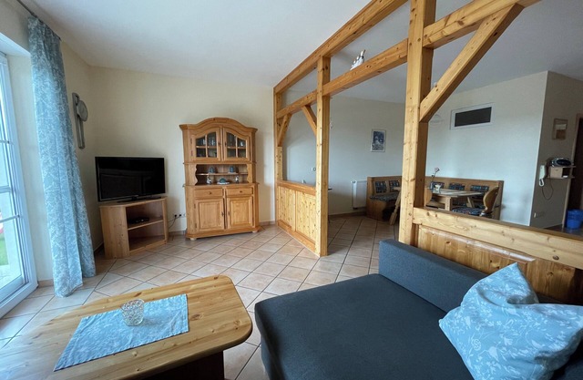 Spacious apartment (70sqm) with large terrace and garden view