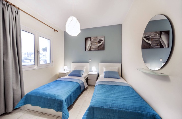 Spacious apartment a step away from the beach in Almyrida