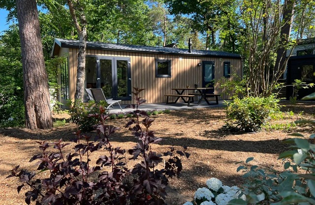 Spacious cosy lodge on a quiet forest park