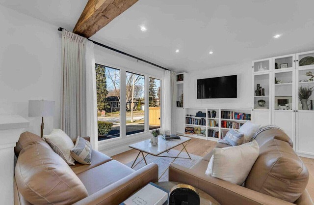 Spacious Elegance: Two Living Spaces in One Home