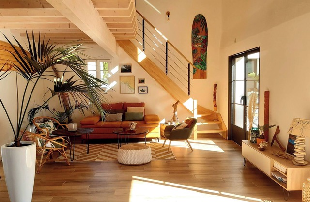 Spacious house on the edge of the forest and close to the beach.