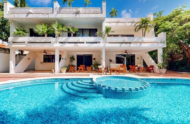 Spacious group getaway with private pool, patio, outdoor areas, & AC