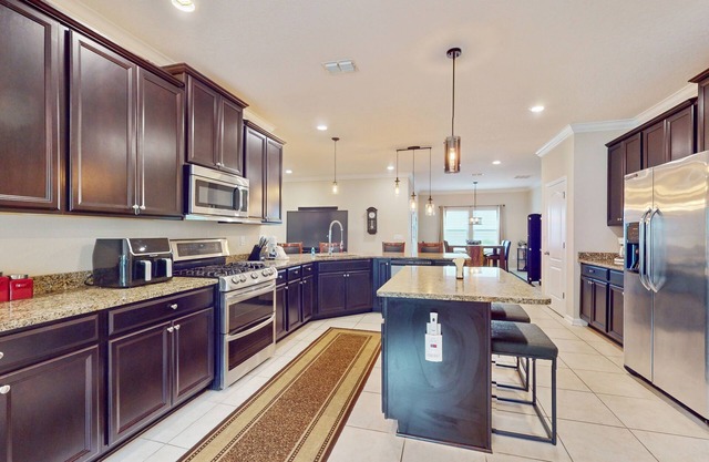 Spacious home close to world golf village with enclosed yard and firepit