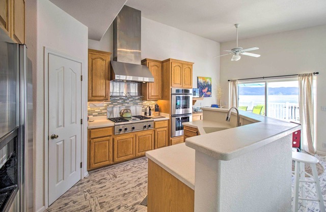 Spacious Lakeport Home w/Dock & Mtn Views!