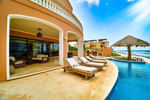 Spacious Oceanfront Villa with 7 Bedrooms, Pool, Premium Amenities & Reliable Generator