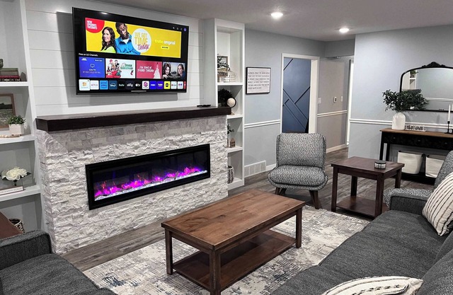Spacious Retreat with a Hot Tub and Theater Room
