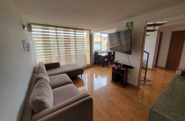 Spacious room with private bathroom and balcony