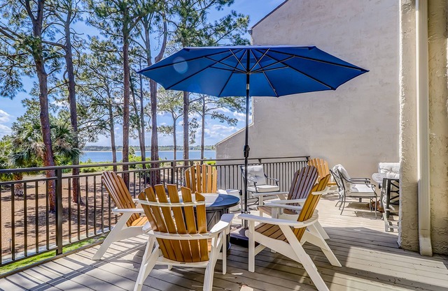 Spacious waterview haven with decks, firepit, AC, WiFi, pool - walk to beach
