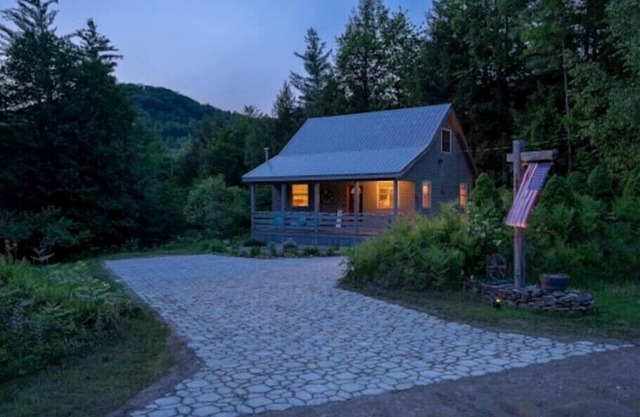 Spacious White Mtns Cabin with Grill, Patio, & Fireplace