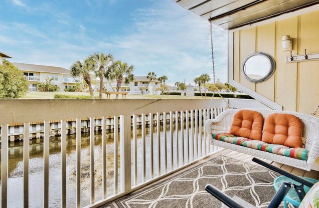 SPC 3106 on a canal! Beach service included! Pools, Golf, Pickleball and more!