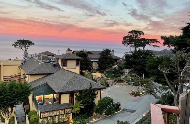 Spectacular ocean views from this historic property in Carmel Highlands