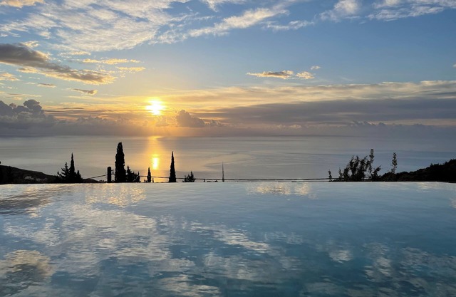 Spectacular Villa Antonio in Old Skala with Panoramic Sea and Mountain Views